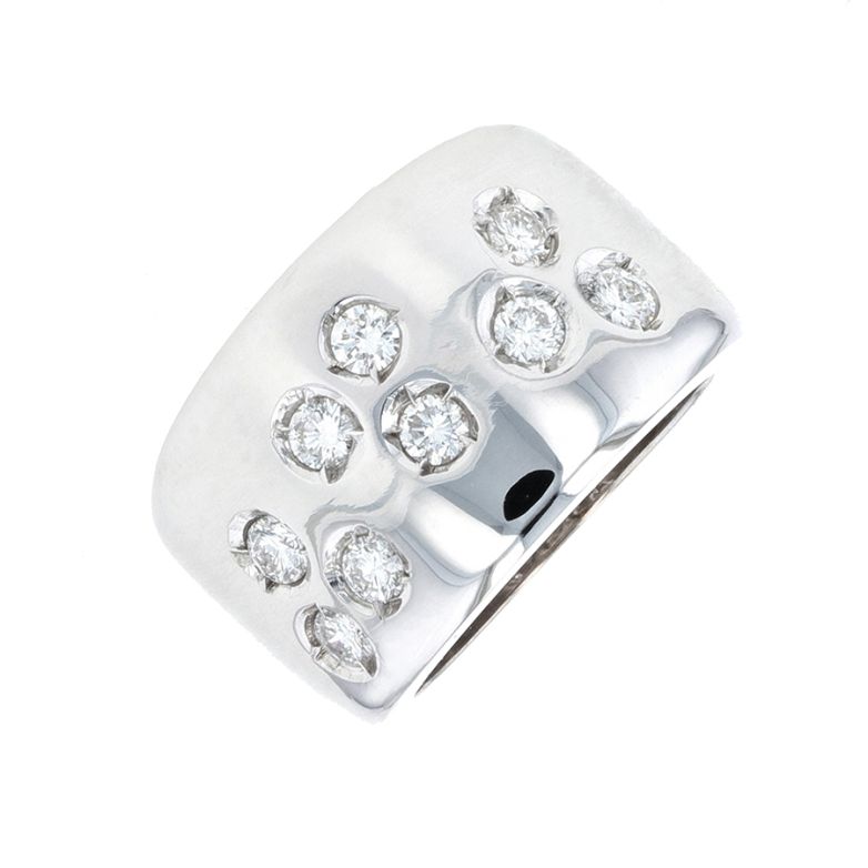 Bague diamants 0.63 carat or blanc 12.46g Comme neuf -  reconditionné disponible sur Gemme Les Bijoux